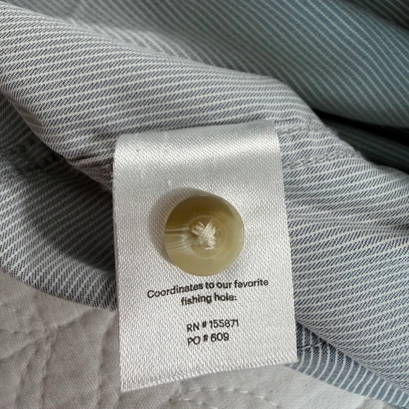 PONCHO Mens 3XL Regular Fit Striped Short Sleeve Shirt Magnetic Pockets EUC - Picture 6 of 15